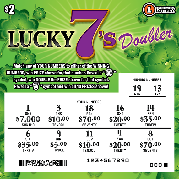 Lucky 7s Doubler Scratched