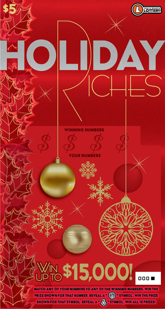 Holiday Riches scratch ticket