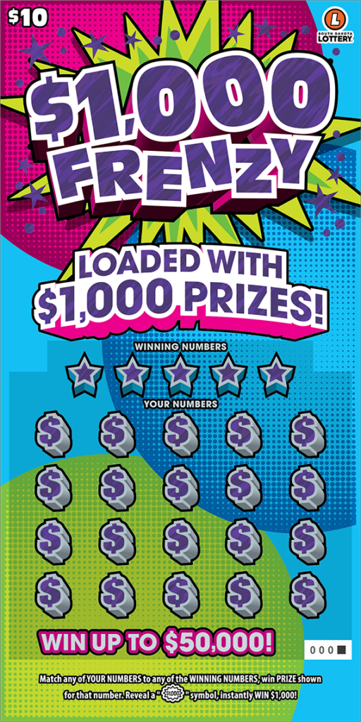 $1,000 Frenzy - South Dakota Lottery